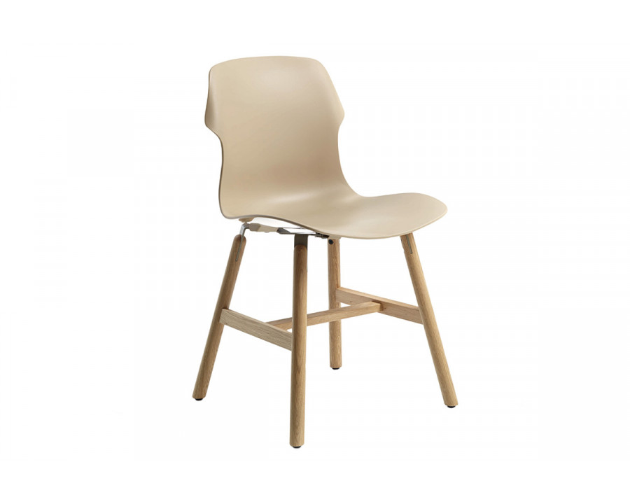 Casamania Stereo Wood Polypropylene Chair - White