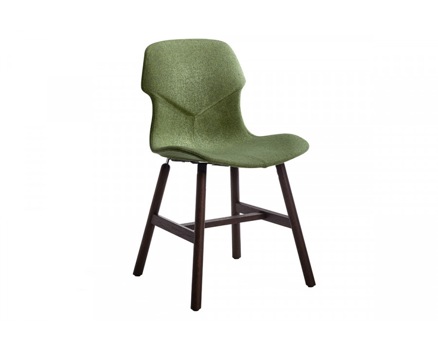 Casamania Stereo Wood Polypropylene Chair Frontally Upholstered - Leather Major