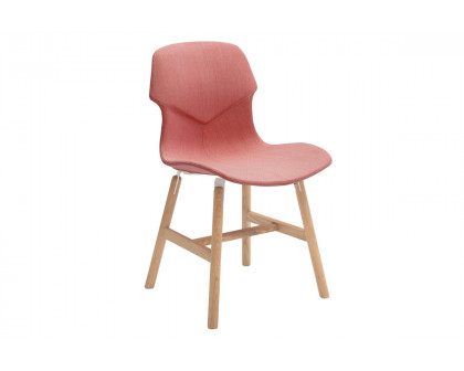 Casamania - Stereo Wood Polypropylene Chair Frontally Upholstered