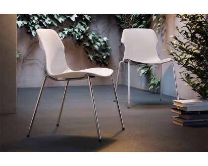 Casamania Stereo Stackable Polypropylene Chair - White