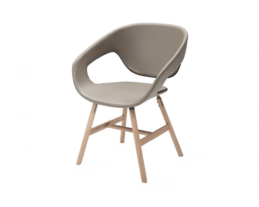 Casamania Vad Wood Upholstered Chair - Faux Leather