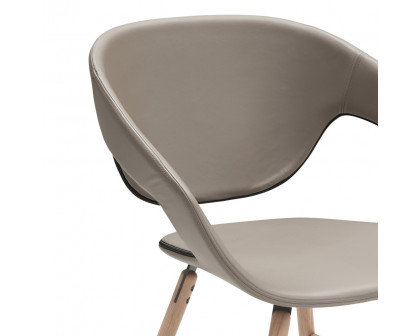 Casamania Vad Wood Upholstered Chair - Leather Major