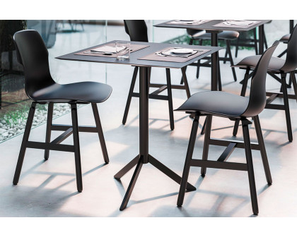 Casamania™ Stereo Metal Polypropylene Chair - Black