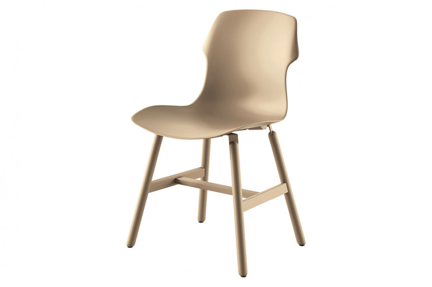 Casamania™ Stereo Metal Polypropylene Chair - Beige