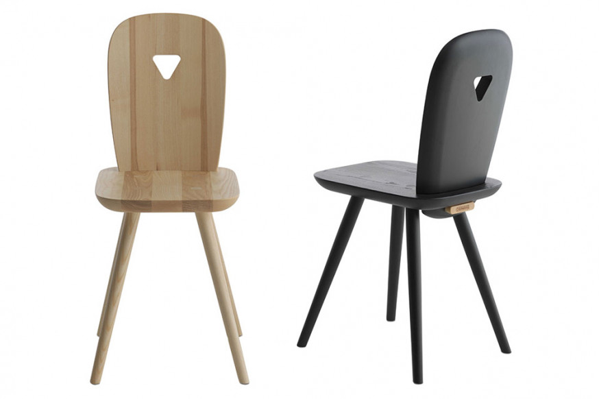 Casamania™ Wooden Dining Chair - Black