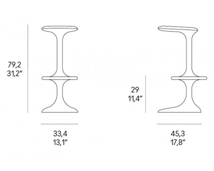 Casamania Kant Bar Stool - White