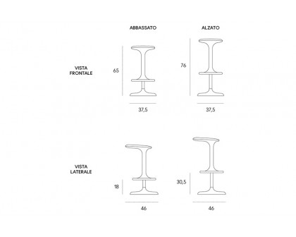 Casamania™ Kant Lift Bar Stool - White