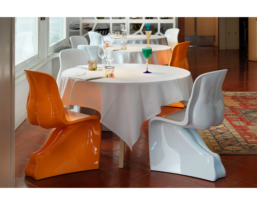 Casamania Him Iconic Chair Glossy Finish - Orange