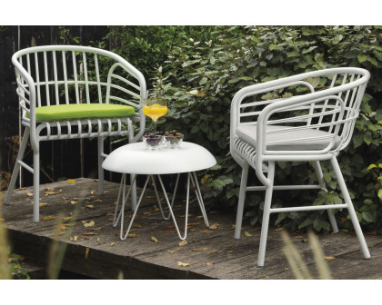 Casamania Raphia Aluminum Chair - White