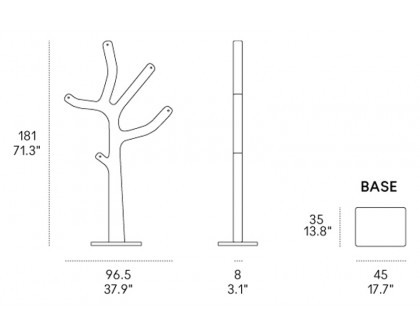 Casamania Alberto Tree Shaped Coatstand - Beige