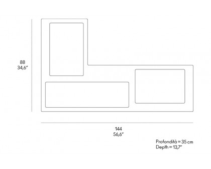 Casamania™ Urban Bookshelf-Display Unit-Bench - White