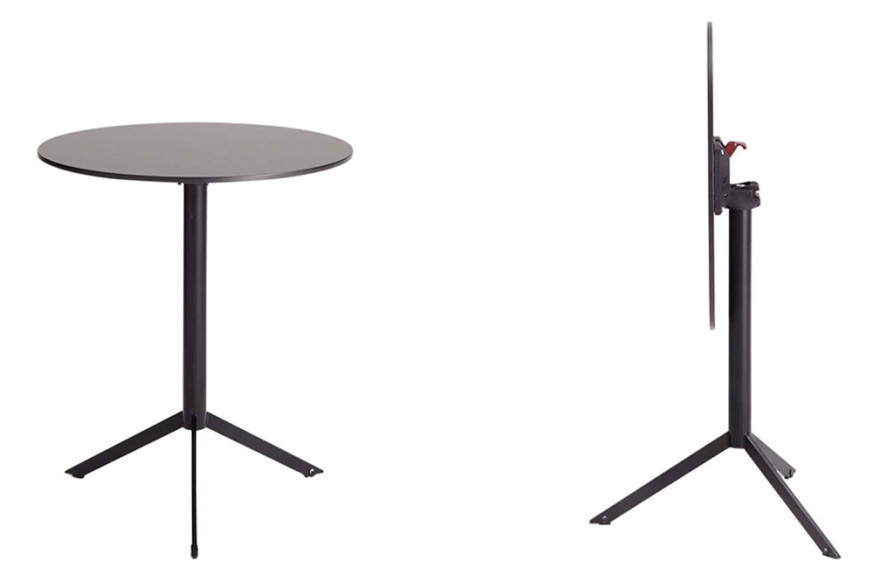 Casamania™ T4 Bistrot Round Cafe Bar Table - White HPL Top