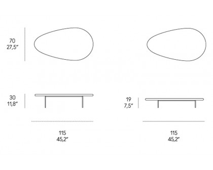 Casamania Lily Marble Coffee Table - Carrara