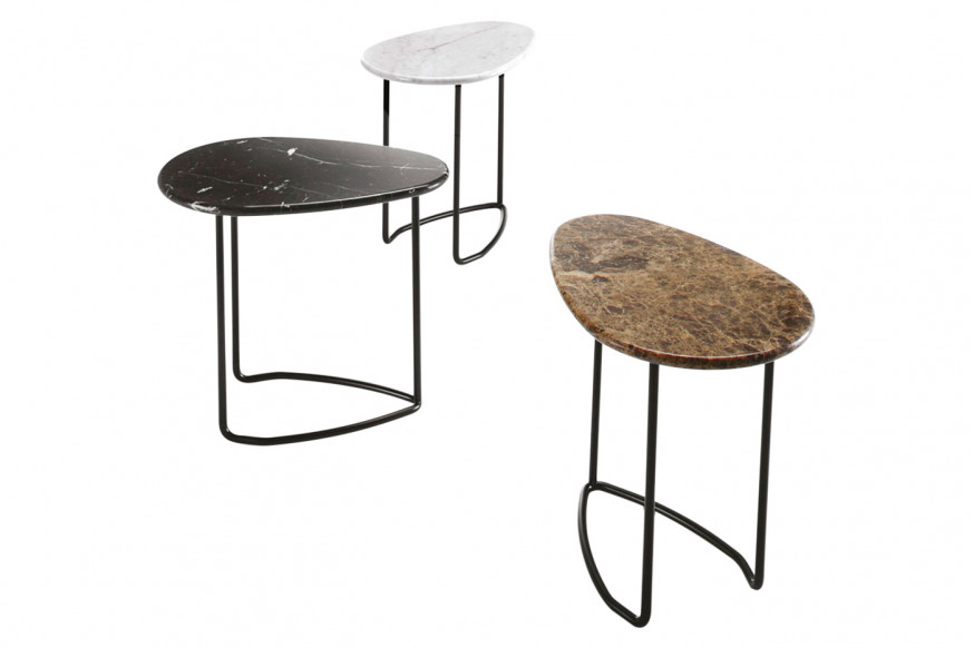 Casamania™ Lily Alto Marble Side Table - Marquina