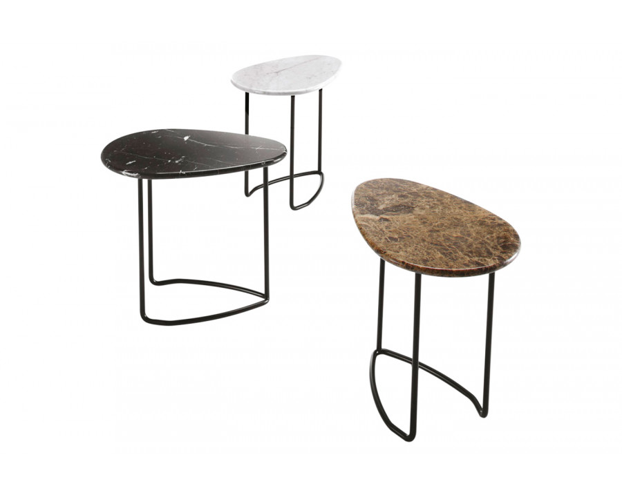 Casamania Lily Alto Marble Side Table - Marquina