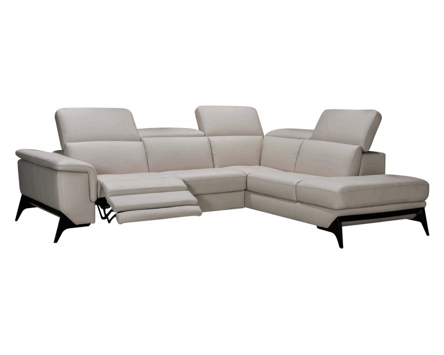 Castello - Lucana Right Facing Sectional with Recliner in Full Top Grain Leather