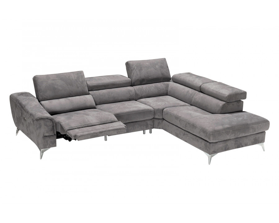 Castello - Perseo Right Facing Sectional with Recliner in Fabric