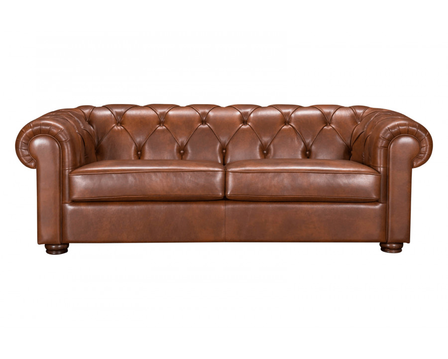 Castello - Perugia Stationary Sofa in Full Top Grain Leather