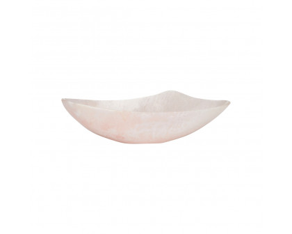 Chelsea House Bucolic Oval Bowl - Pink/Cream, Medium