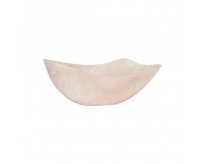 Chelsea House Bucolic Oval Bowl - Pink/Cream, Large