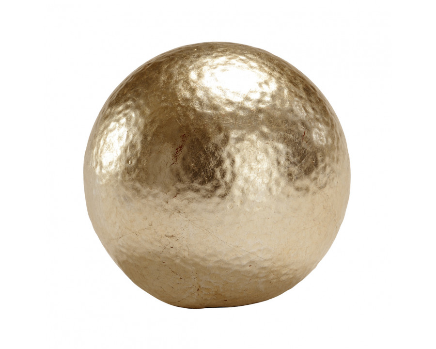 Chelsea House Hammered Ball - Light Gold, Large