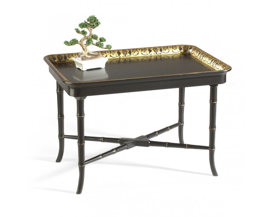 Chelsea House - Brentford Tray Table in Black/Gold