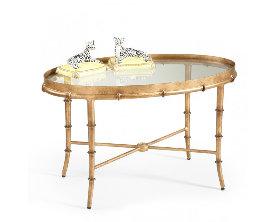 Chelsea House - Bamboo Cocktail Table in Gold