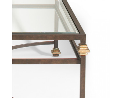 Chelsea House - Collar Square Coffee Table in Bronze/Gold