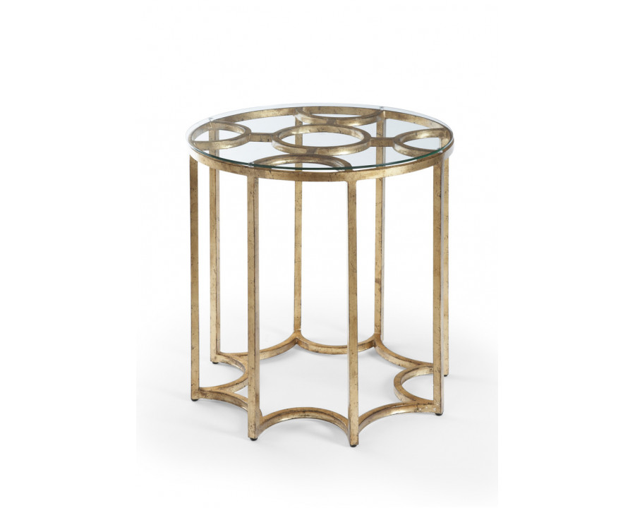 Chelsea House - Lisette Side Table in Antique Gold