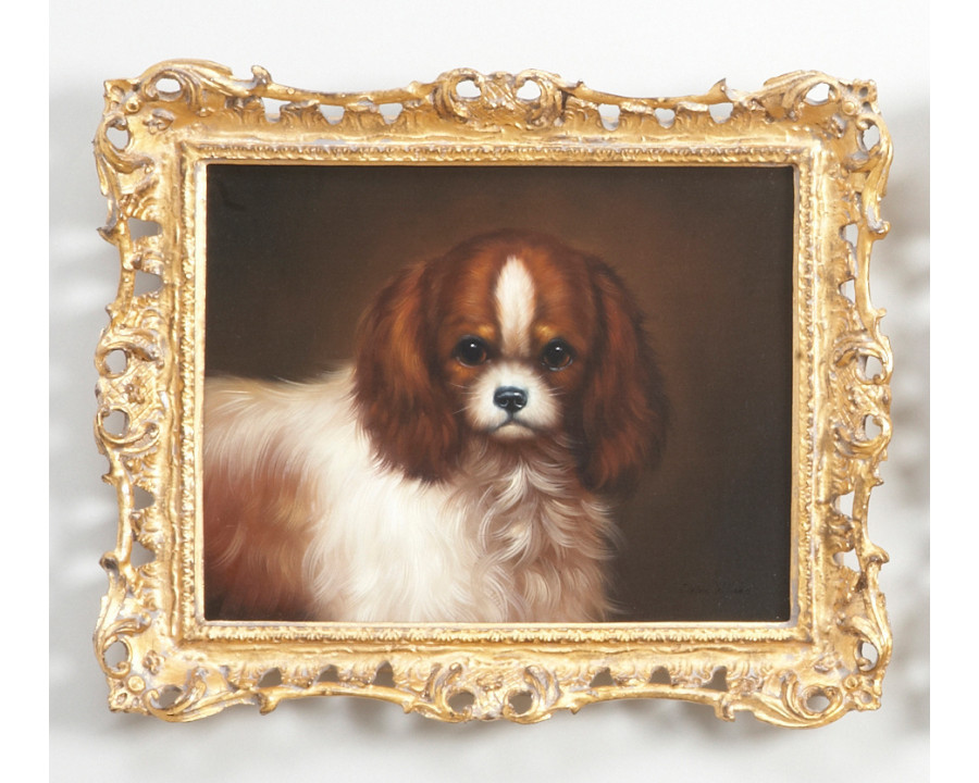 Chelsea House - King Charles Spaniel in Gold Frame