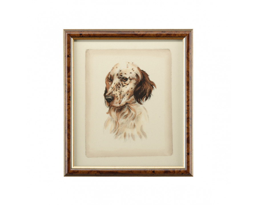 Chelsea House - Danchin Setter in Brown/Gold Frame