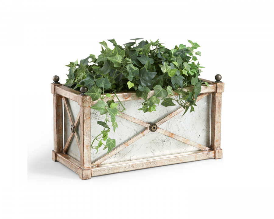 Chelsea House - Rectangular Mirrored Planter in Multi-Color