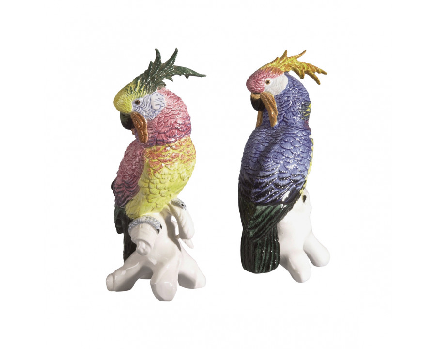 Chelsea House - Large Cockatoos (Pr) in Multicolor