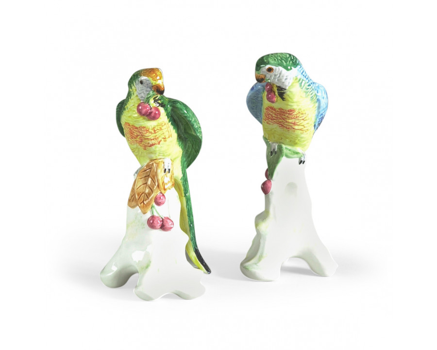 Chelsea House Parrots With Cherries (Pr) - Multicolor