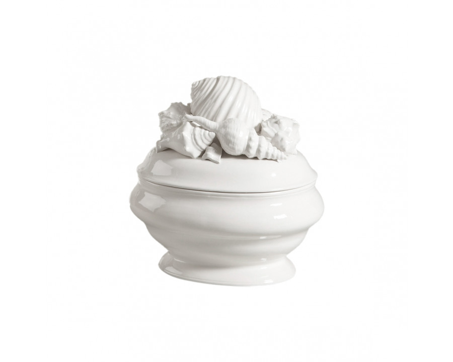 Chelsea House - Shell Ceramic Tureen in White