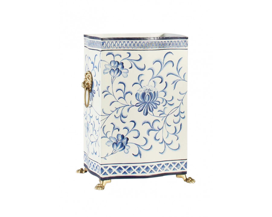 Chelsea House Wastebasket - Blue/White