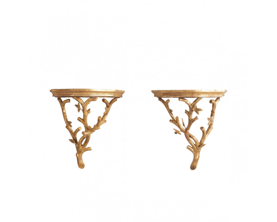 Chelsea House - Bennington Bracket (Pr) in Antique Gold