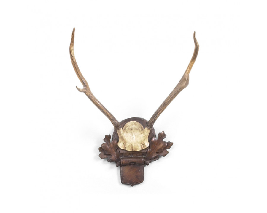 Chelsea House - Deer Small Antlers in Oak, Composite