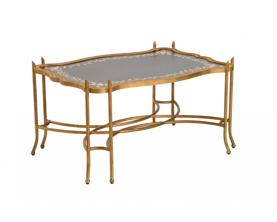 Chelsea House - Jacob II Coffee Table in Antique Gold