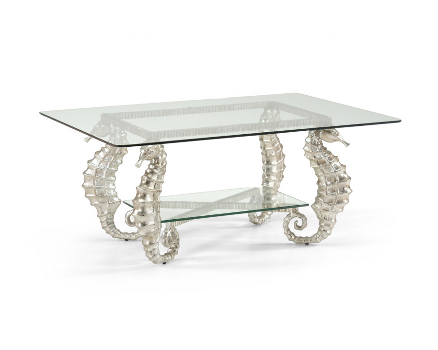 Chelsea House Seahorse Coffee Table - Silver