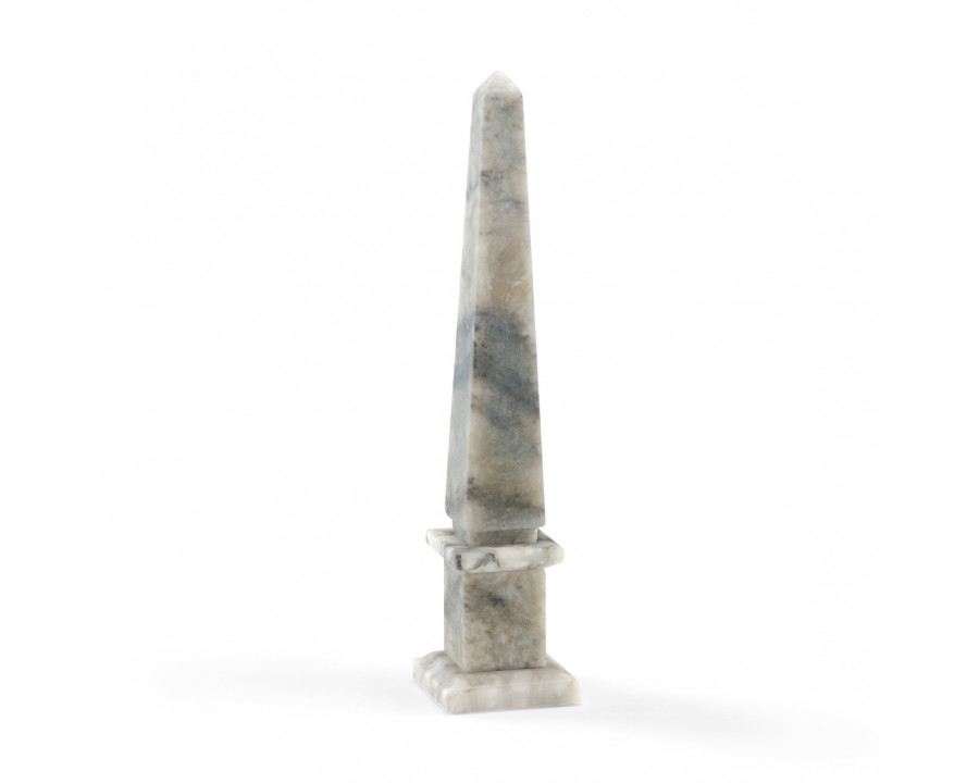 Chelsea House Alabaster Obelisk - Gray, Medium