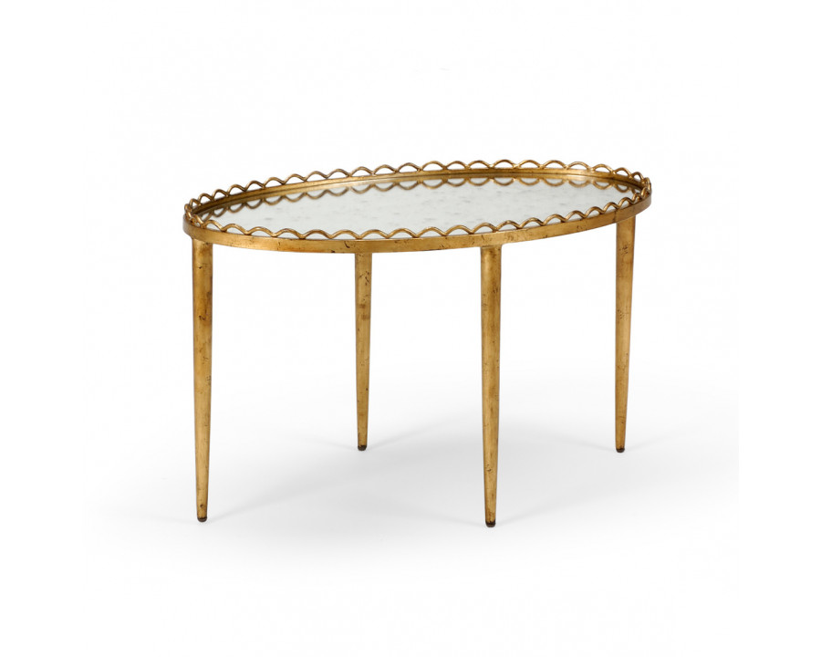 Chelsea House - Notting Hill Cocktail Table in Antique Gold Leaf