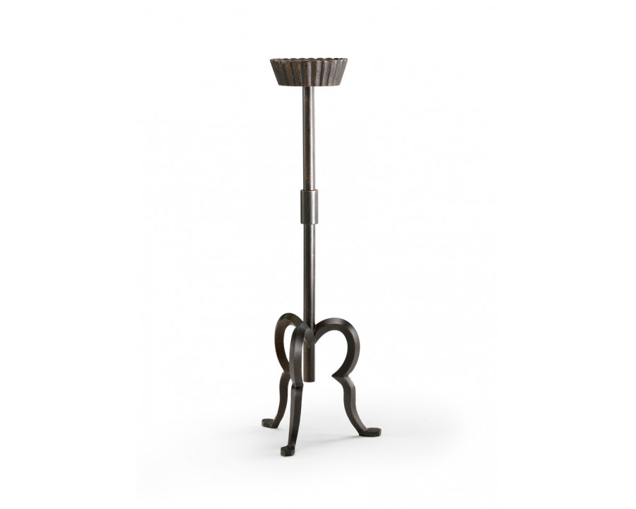 Chelsea House - Tracery Candlestick in Weathered Black