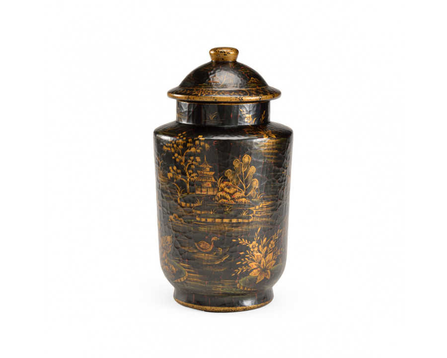 Chelsea House - Royal Garden Covered Jar in Hand Decorated