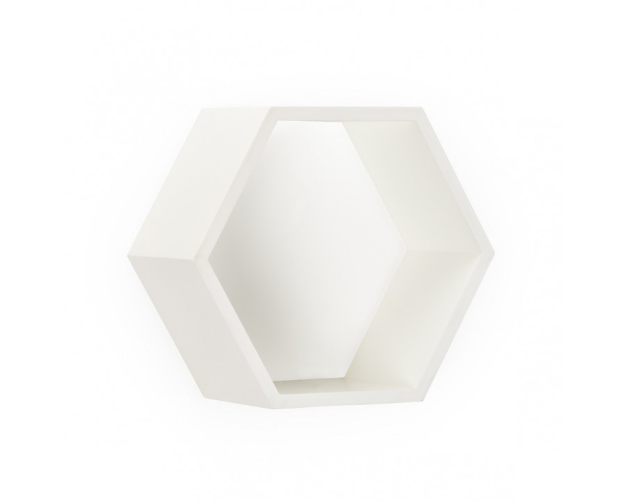 Chelsea House - Honeycomb Wall Box in White