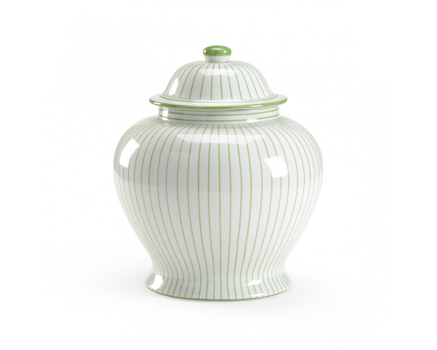 Chelsea House Castle Urn - Green/White, Small