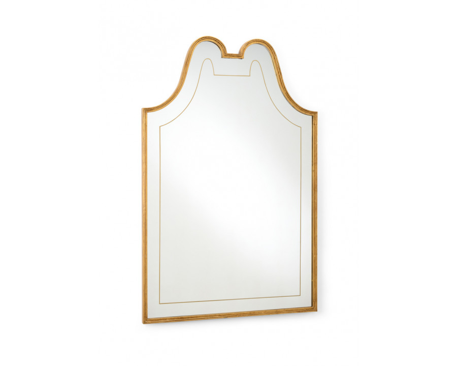 Chelsea House - Victoria Hall Mirror in Antique Gold/Clear