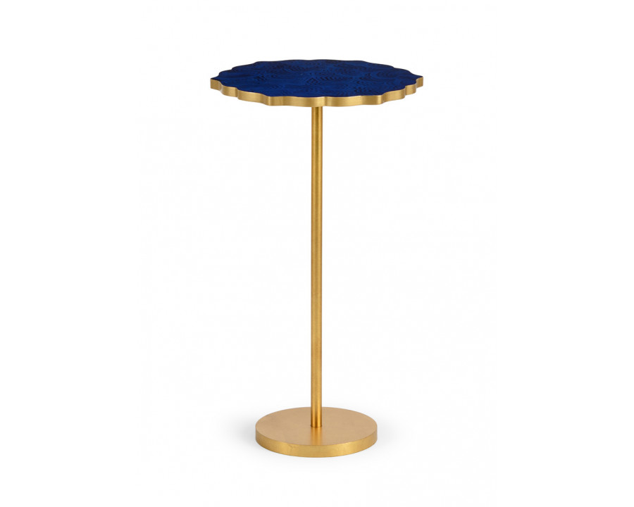 Chelsea House - Lapis Side Table in Gold Leaf/Blue Lapis