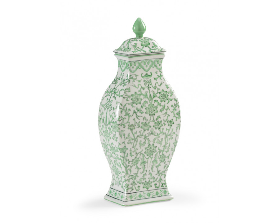 Chelsea House Covered Lotus Leaf Vase - Green