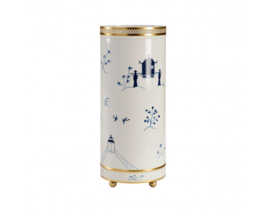 Chelsea House - Chinoiserie Umbrella Stand in Blue